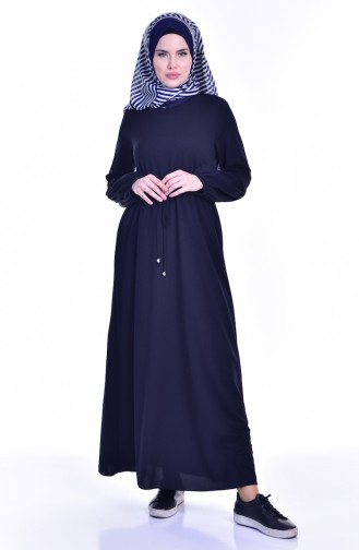 Robe Hijab Bleu Marine 0130-01