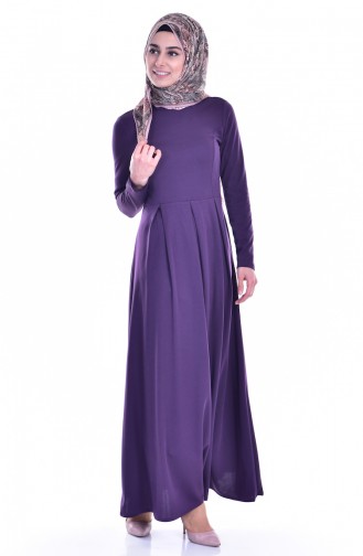 Purple Hijab Dress 1659-05