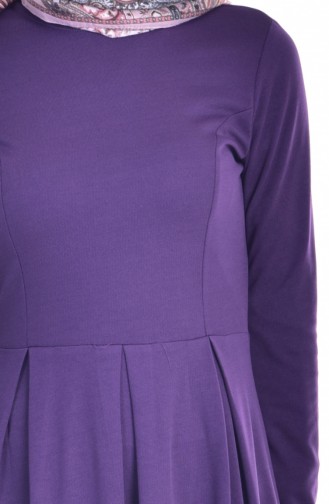Purple Hijab Dress 1659-05