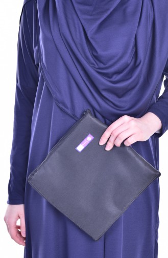 Dunkelblau Hijab Kleider 8000-04