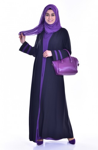 Dress Ferace Double Suit 6014-04 Black Purple 6014-04