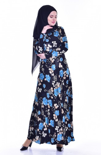 Black Hijab Dress 1713372B-01