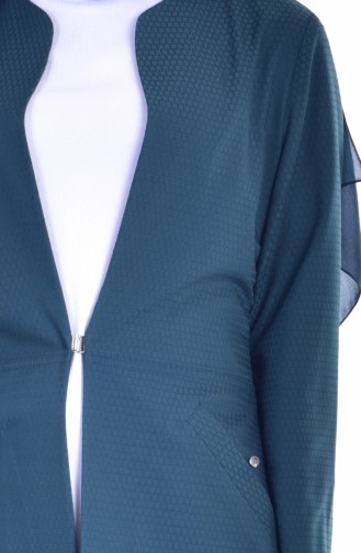 Tunik Ceket İkili Takım 1824421-01 Zümrüt Yeşili