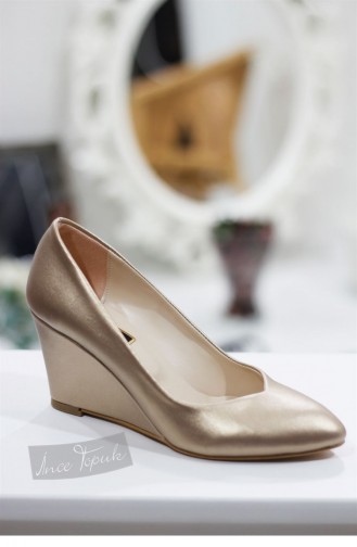 Golden High-Heel Shoes 8YAZA0145467