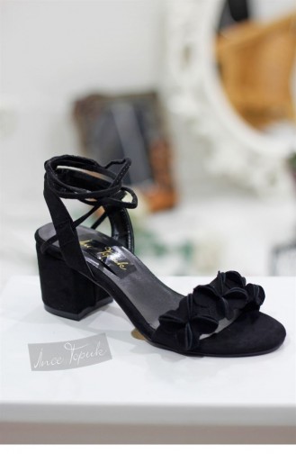 Black High-Heel Shoes 8YAZA0155416
