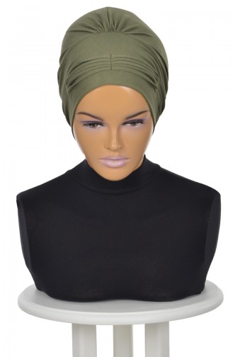 Faltiger Gekämmte Bonnet-Khaki Grün B0019-13 0019-13