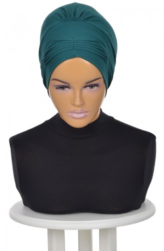 Dark Green Ready to Wear Turban 0019-14