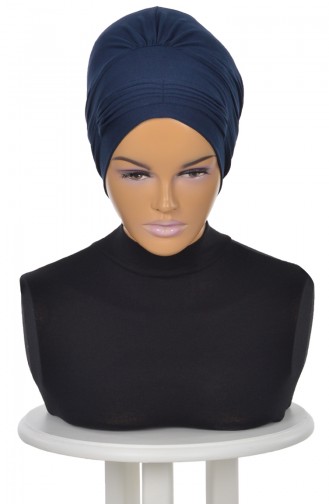 Navy Blue Ready to Wear Turban 0019-1