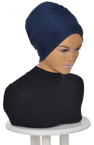 Navy Blue Ready to Wear Turban 0019-1