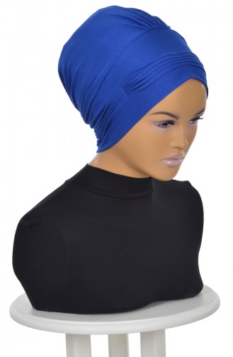 Saxon blue Ready to wear Turban 0019-4