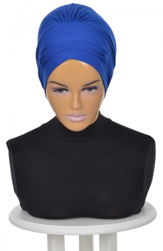 Saxon blue Ready to wear Turban 0019-4