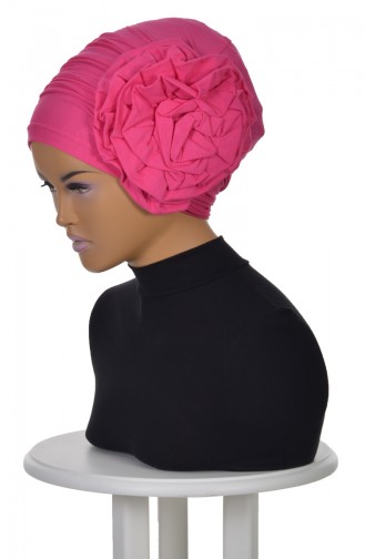 Bonnet Avec Rose -Fushia B0021-10 0021-10