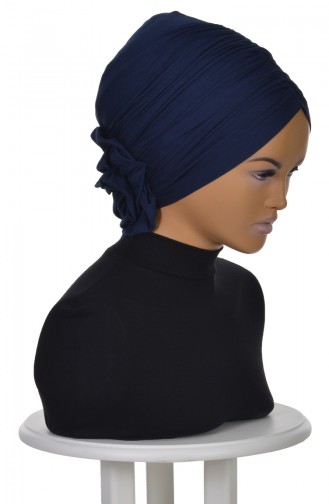 Navy Blue Ready to Wear Turban 0021-1