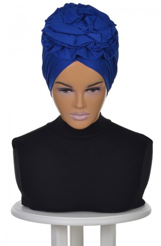 Saxon blue Ready to wear Turban 0021-4