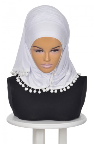 White Ready to wear Turban 0002-12