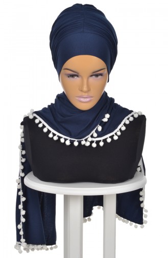 Navy Blue Ready to wear Turban 0002-1