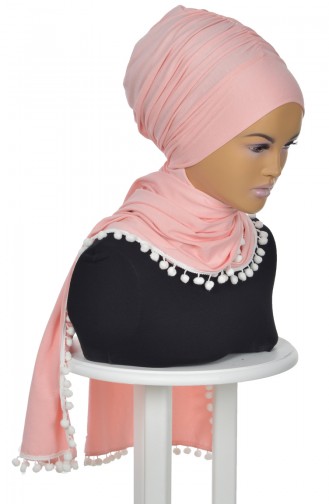 Châle Bonnet Accessoire Pompom Poudre BT0002-7 0002-7