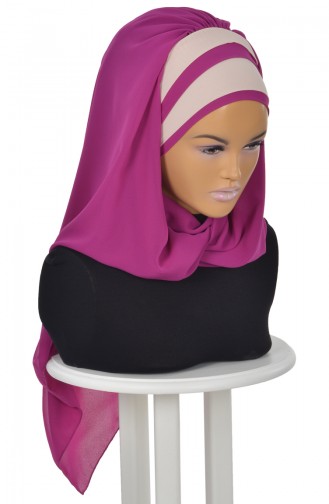 Fuchsia Ready to wear Turban 0083-1-5