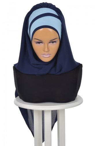 Navy Blue Ready to Wear Turban 0083-23-27