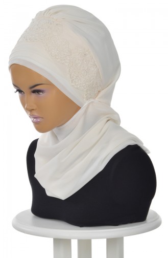 Cream Ready to wear Turban 0053-22