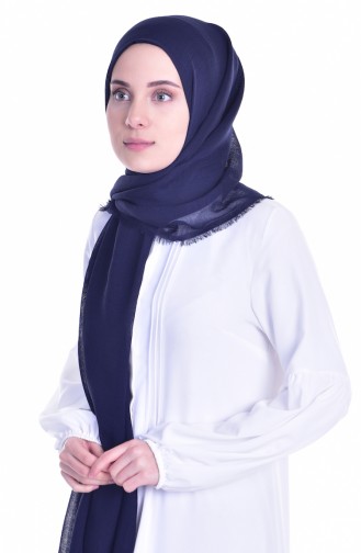 Püsküllü Şal 5123-08 Lacivert 5123-08
