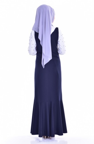 فستان أزرق كحلي 5091-08