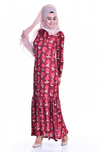 فستان بتصميم مورّد 5186-04