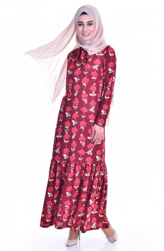 فستان بتصميم مورّد 5186-04