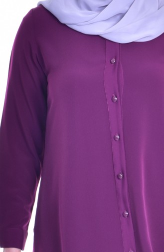 ميتيكس تونيك بتصميم ياقة قميص و أزرار 1008-02 لون أرجواني 1008-02