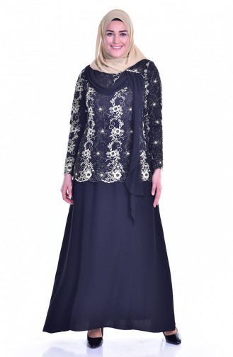 Abendkleid mit Spitzen 1713254-01 Schwarz 1713254-01