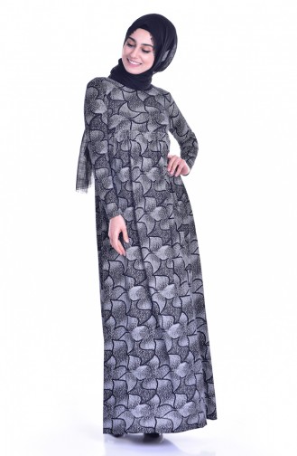 Black Hijab Dress 0629C-01