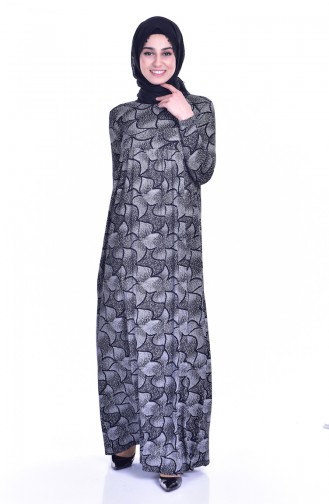 Black Hijab Dress 0629C-01