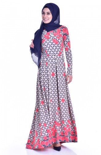 Mink Hijab Dress 5183-05