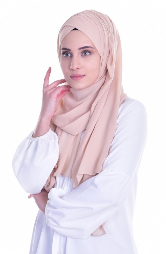 Çapraz Bone Şal 0017-05 Bej
