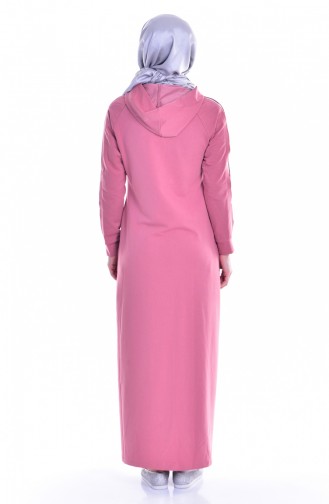 Dusty Rose Hijab Dress 8115-01