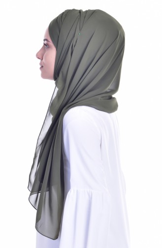 Châle Bonnet Croisé 0017-01 Khaki 0017-01