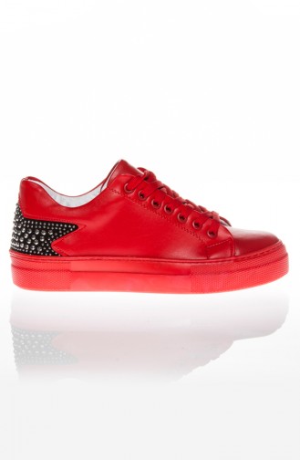 Sneaker avec étoile SPR-10210-01 Rouge 10210-01