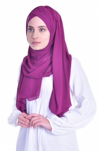 Châle Bonnet Croisé 0017-15 Fushia Foncé 0017-15