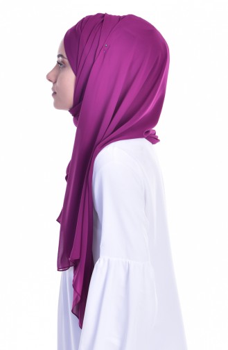 Dark Fuchsia Ready to Wear Turban 0017-15