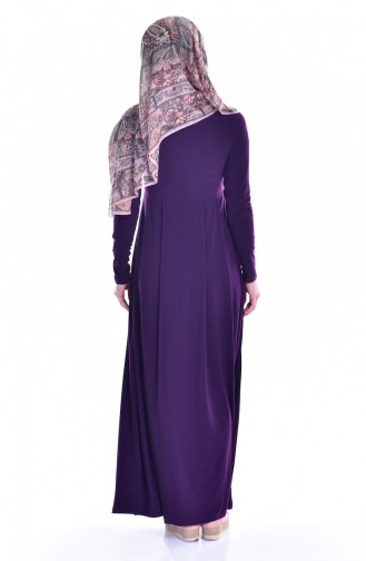 Purple Hijab Dress 18131-03