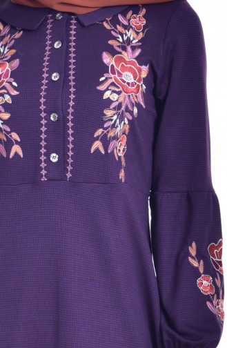 Purple Hijab Dress 4134-02