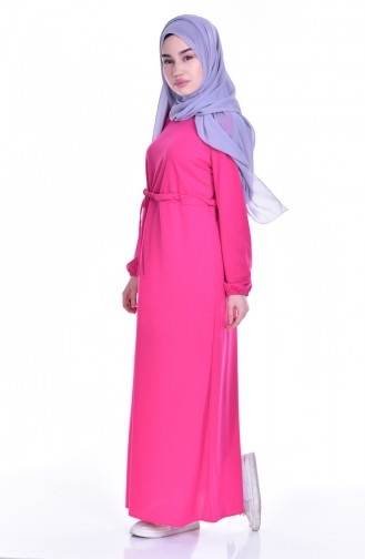 Pink Hijab Dress 80058-01