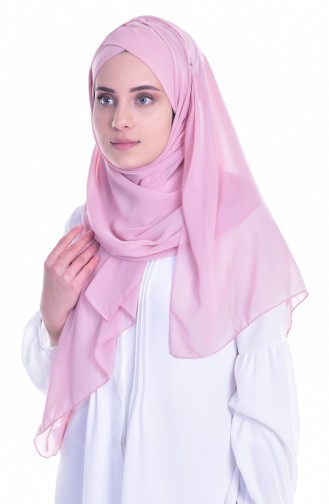 Çapraz Bone Şal 0017-14 Pudra