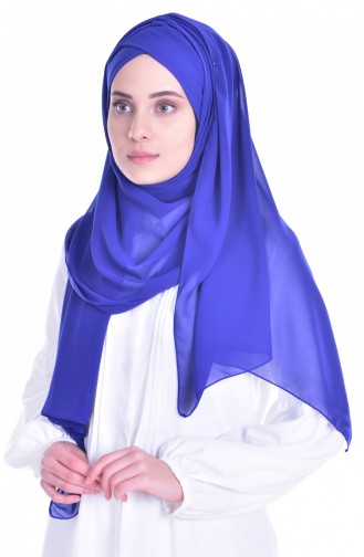 Çapraz Bone Şal 0017-03 Saks