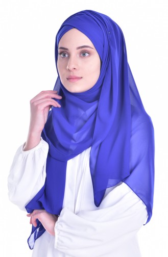 Çapraz Bone Şal 0017-03 Saks