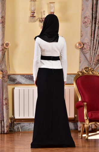 Black Hijab Evening Dress 1713223-03