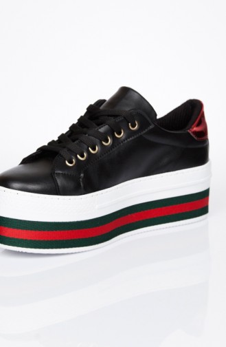 High Base Sneakers Spr-10140-01 Black 10140-01