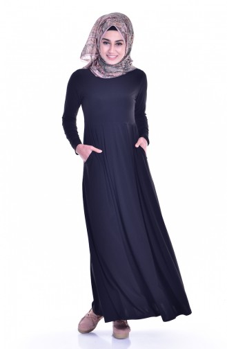 Robe avec Poches 18131-01 Noir 18131-01