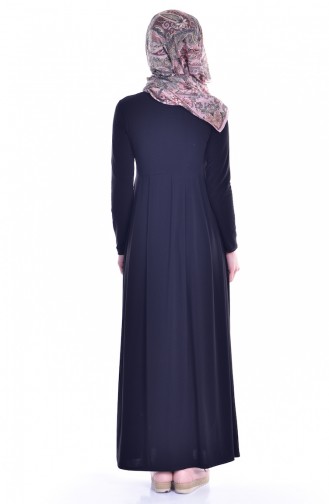 Kleid mit Tasche 18131-01 Schwarz 18131-01