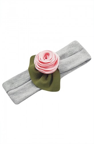 Bandana avec Rose Pour Bébé et Enfant NBA248 Gris 248